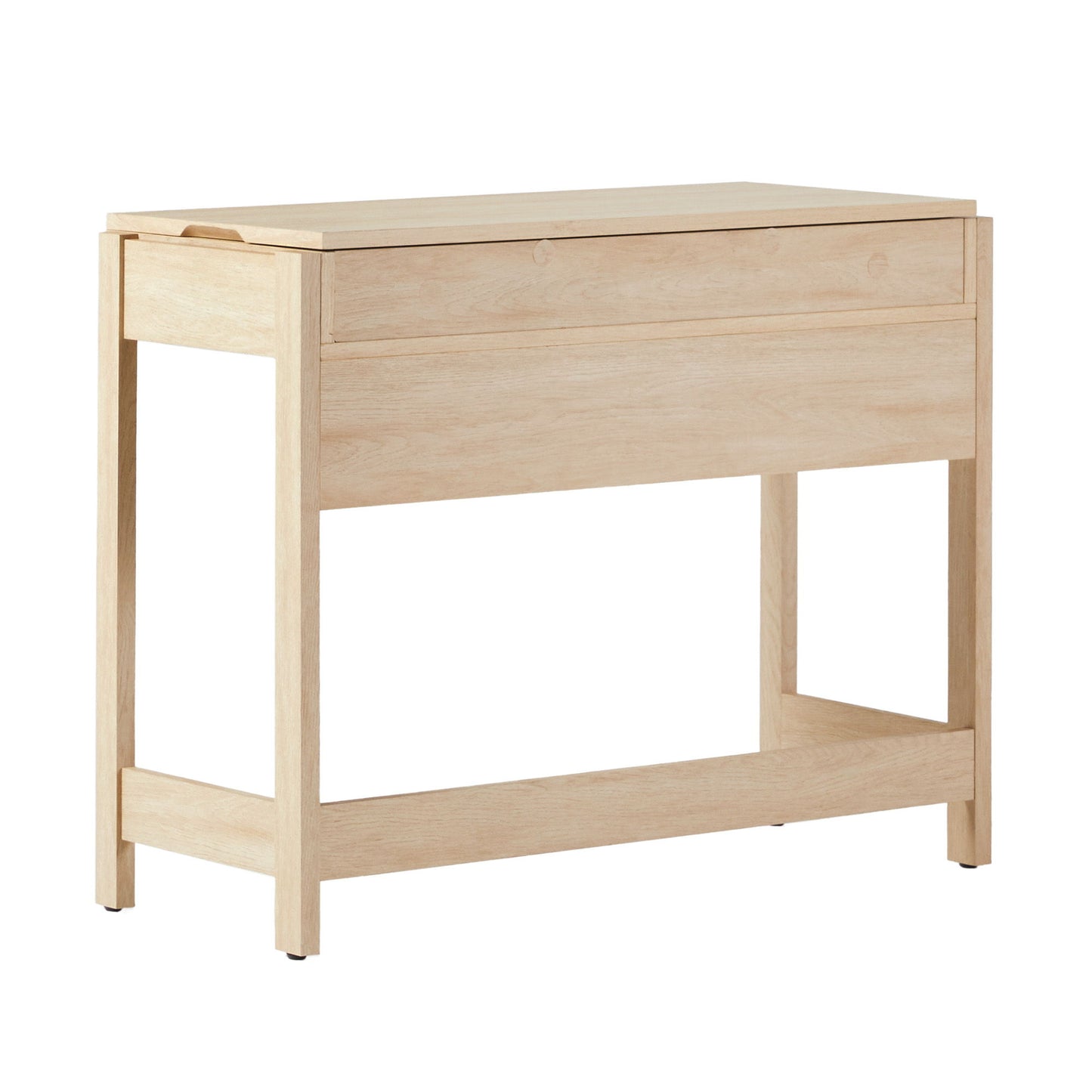 Transitional Reeded Writing Desk With Drawer Walker Edison