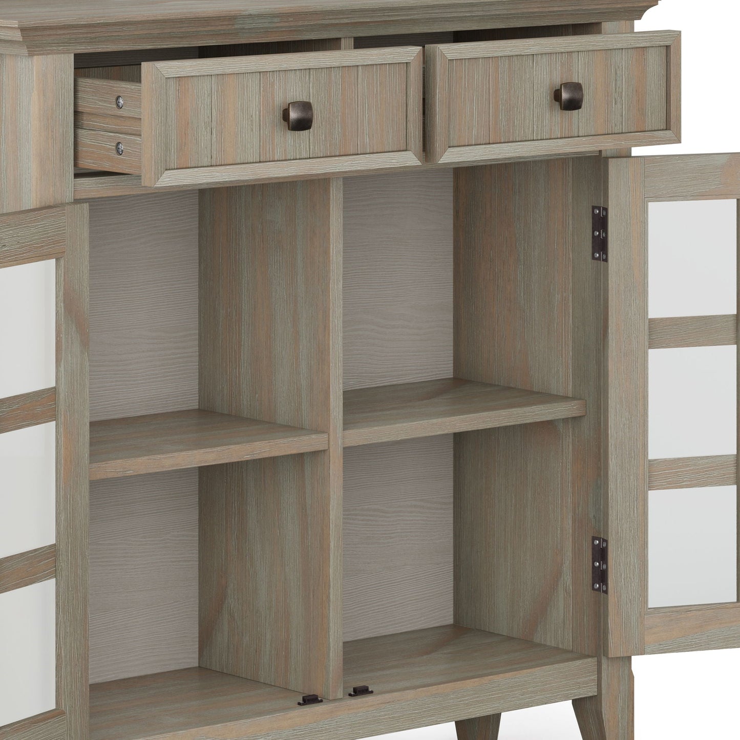 Acadian - Handcrafted Entryway Storage Cabinet Simpli-Home