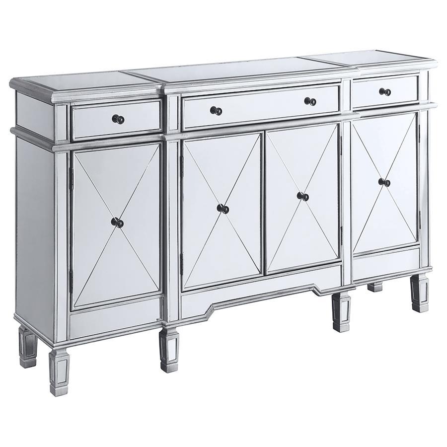 Aconitum - Cabinet Clear Mirror CoasterElevations