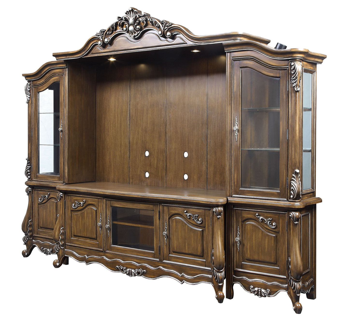 Latisha - Entertainment Center - Antique Oak Acme