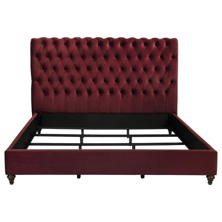 Devon - Upholstered Panel Bed CoasterEssence