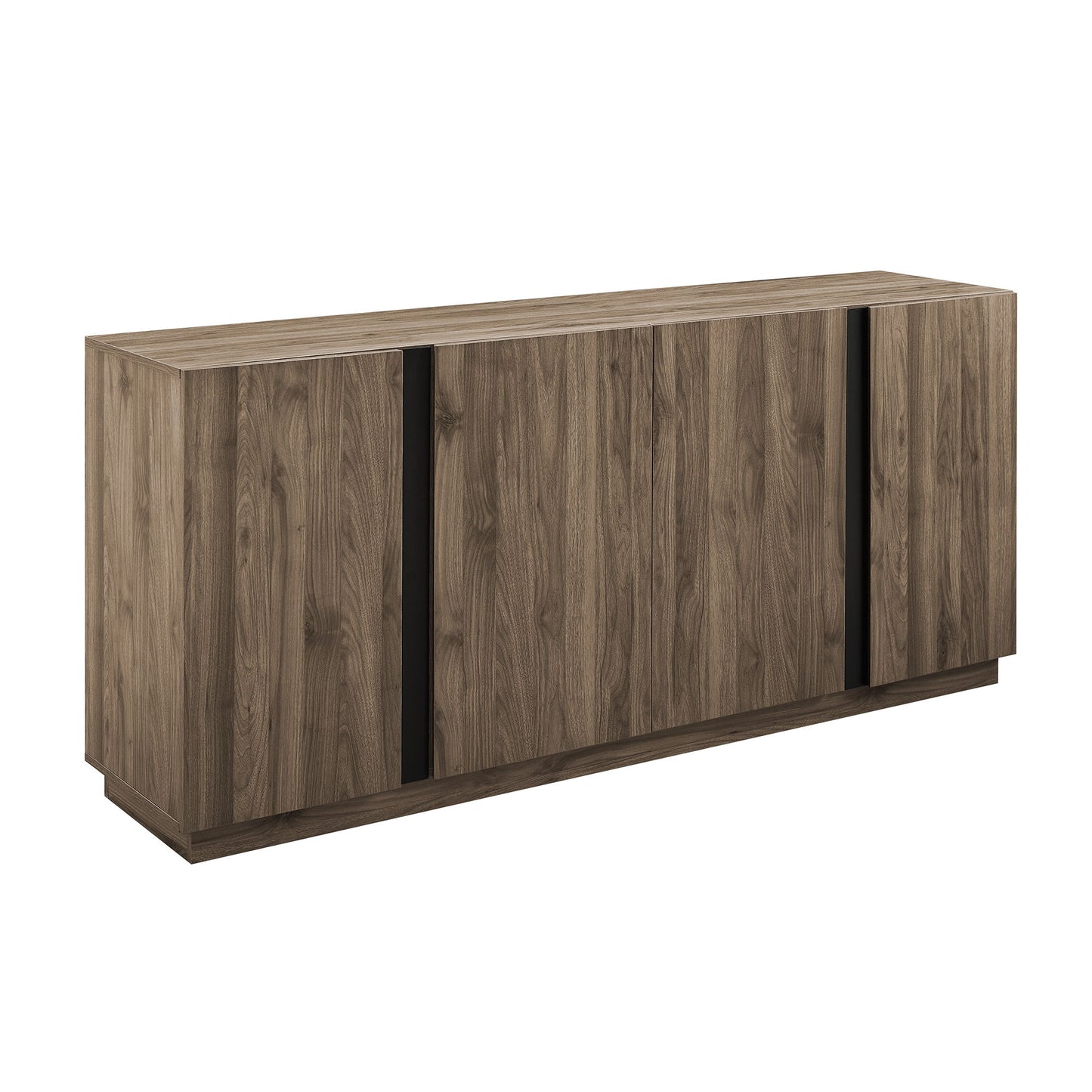 Mid-Century Modern 3 Drawer Low TV Stand For TVs Up To 80" Walker Edison