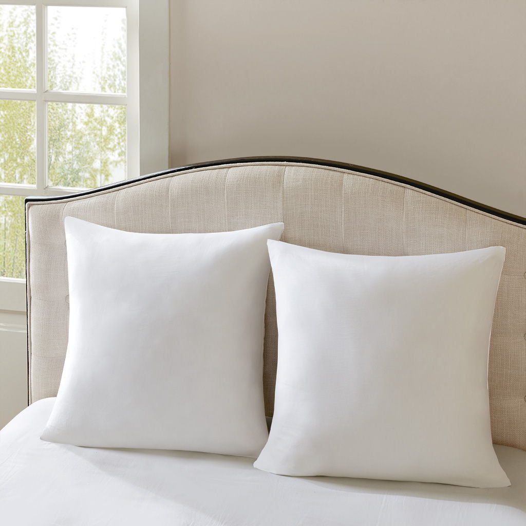 Cotton Sateen - Euro Pillow - White Madison Park Signature