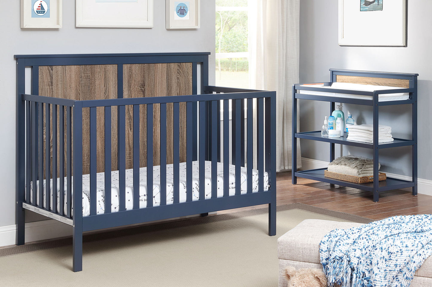 Connelly - 4-in-1 Convertible Crib Suite Bebe