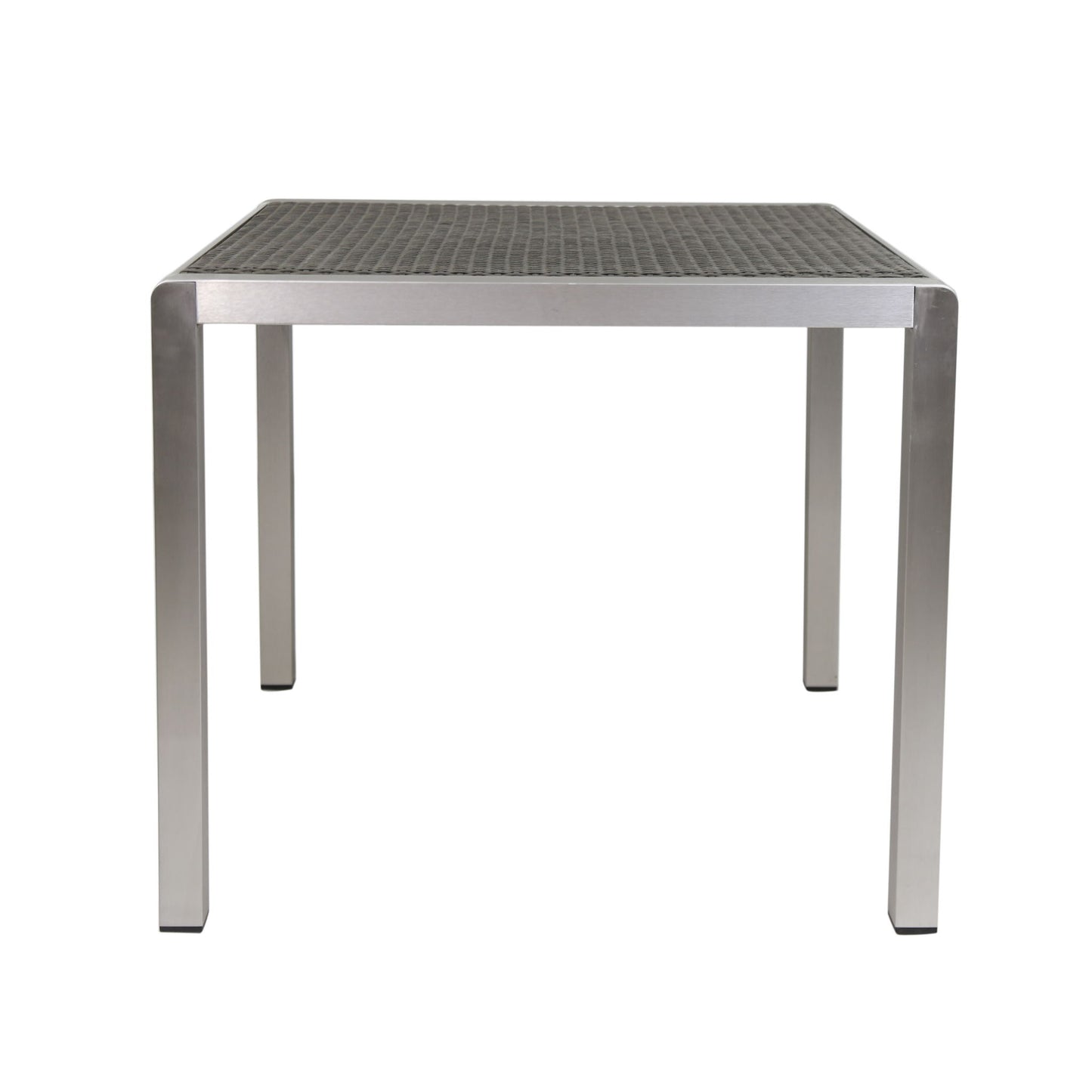 Outdoor Square Dining Table With Aluminum Frame Noble House