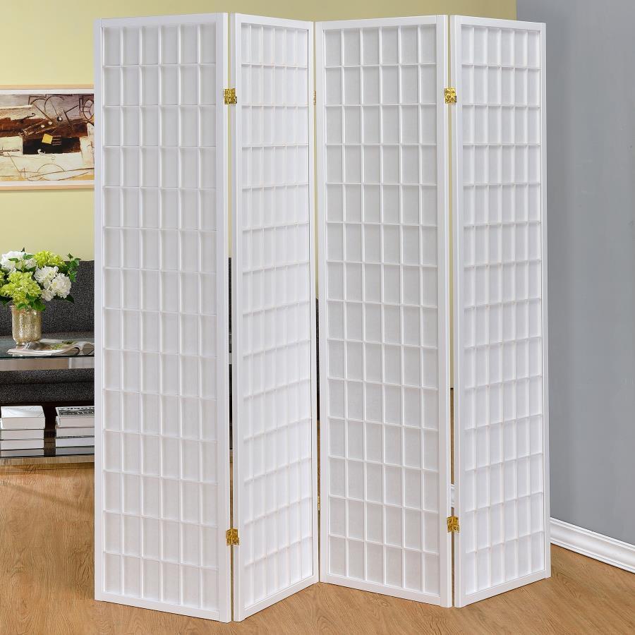 Roberto - 4-Panel Room Divider Folding Shoji Screen CoasterEveryday