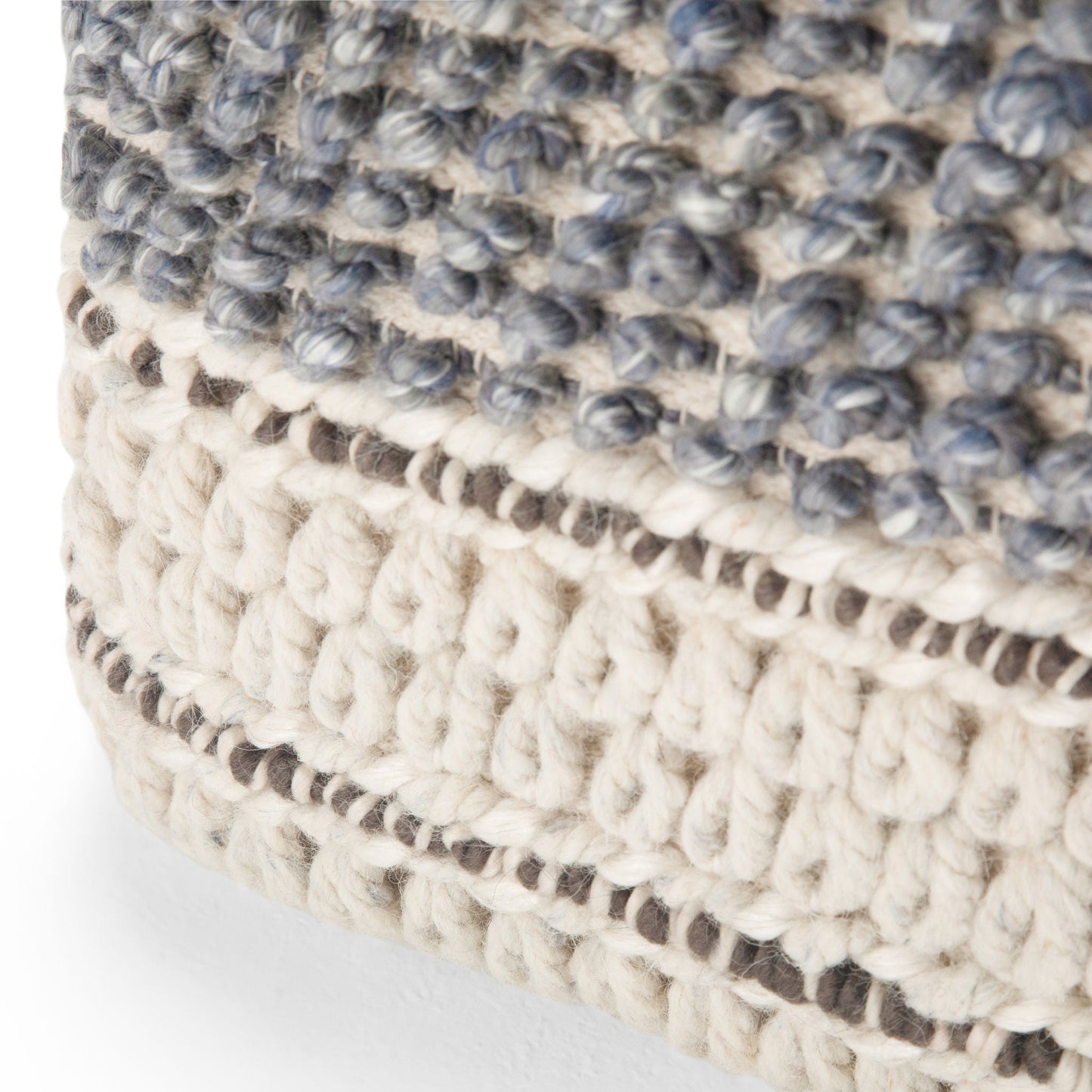 Grady - Handcrafted Square Pouf Simpli-Home