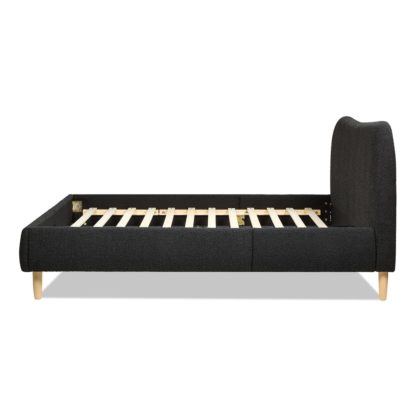 Roman - Curved Headboard Upholstered Platform Bed Jennifer Taylor Home