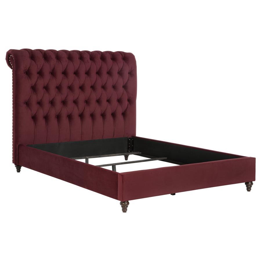 Devon - Upholstered Panel Bed CoasterEssence