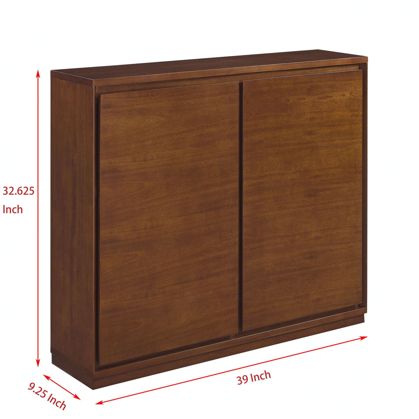 Sideboard, Buffet Cabinet With 2 Outlet Holes, Storage Cabinet For Entryway, Hallway, Living Room, Kitchen, Dining Room, Bedroom - Walnut Home Essentials