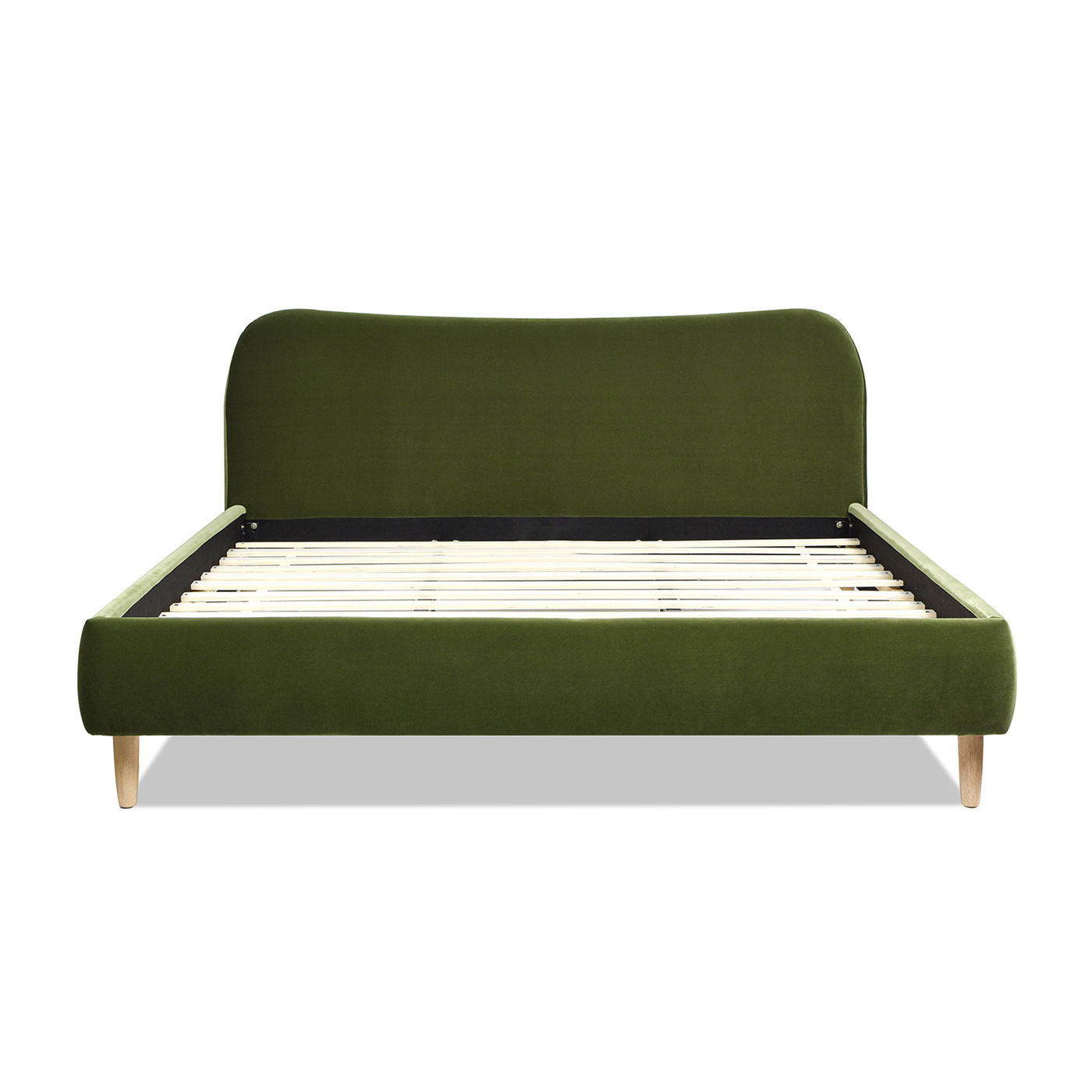 Roman - Curved Headboard Upholstered Platform Bed Jennifer Taylor Home