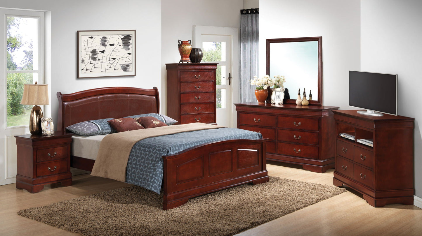 Panel Sleigh Bed Elegantly Crafted Glory Furniture