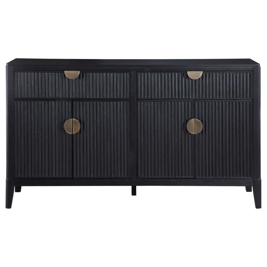 Brookmead - 4 Door Sideboard Buffet Storage Cabinet - Black Coaster Fine Furniture