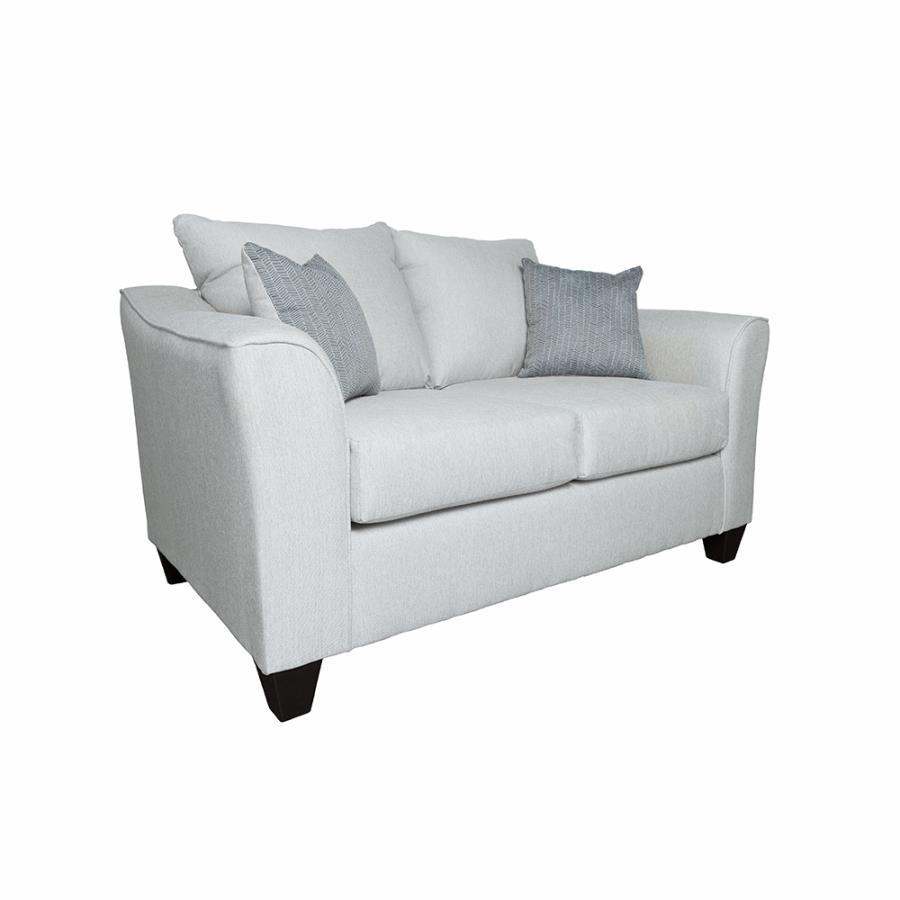 Salizar - Upholstered Flared Arm Loveseat CoasterEssence