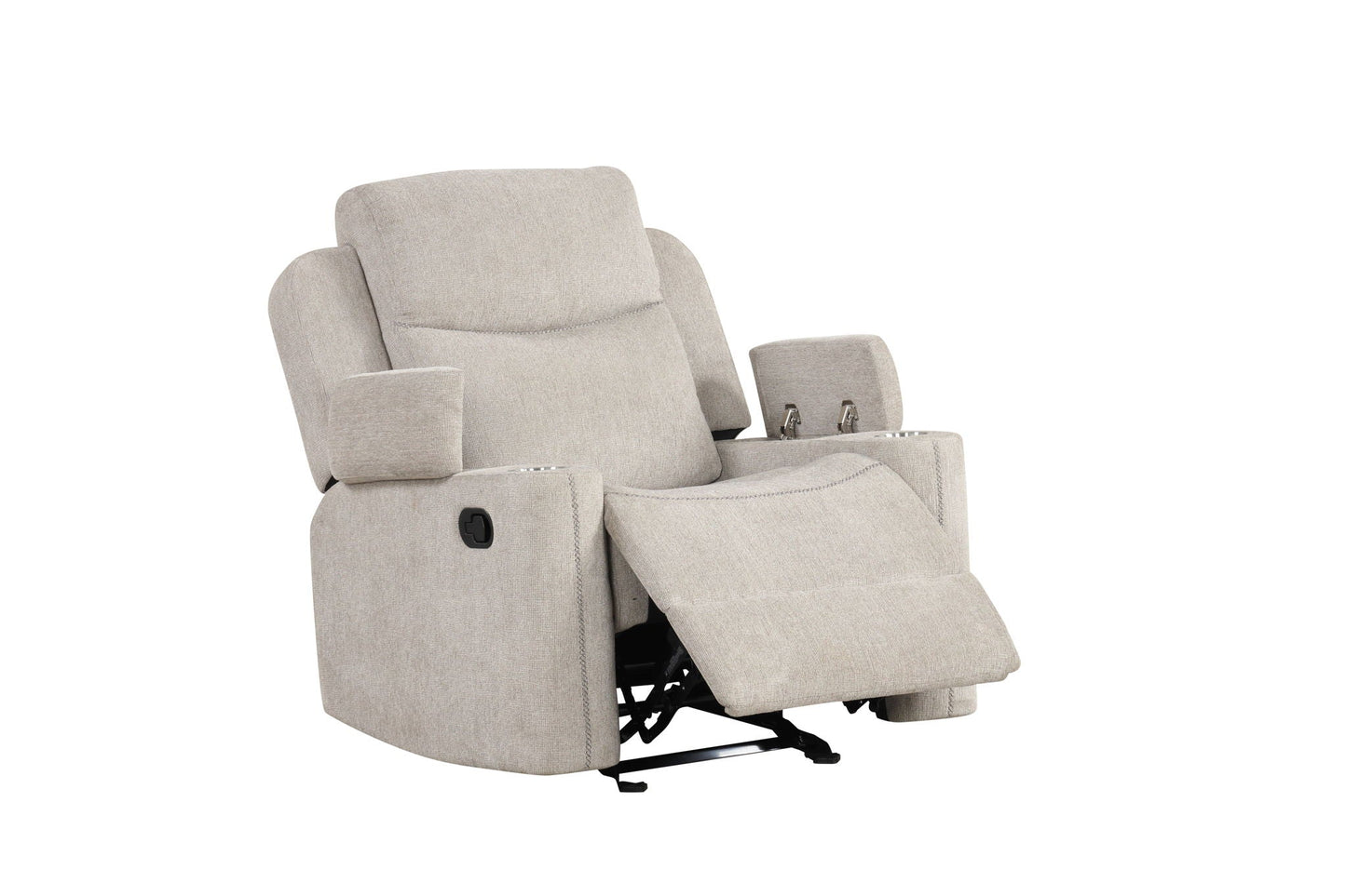 Galya - Motion Glider Recliner - Light Gray Acme