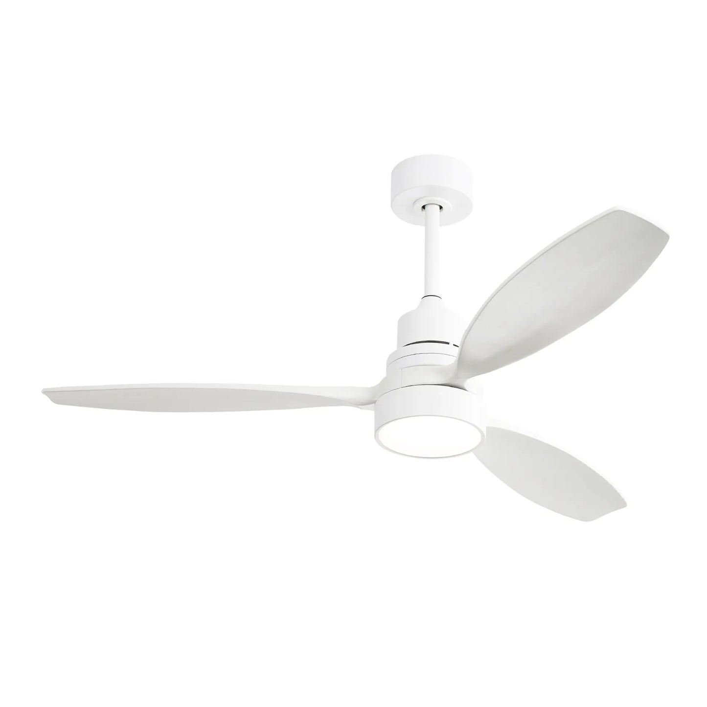 Wooden Ceiling Fan With 3 Solid Wood Blades Remote Control Reversible DC Motor With LED Light Daily Nest