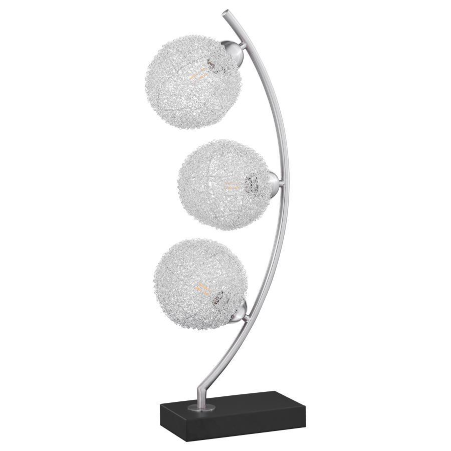 Claudia - Woven Spherical Metal Table Lamp - Black Coaster Fine Furniture