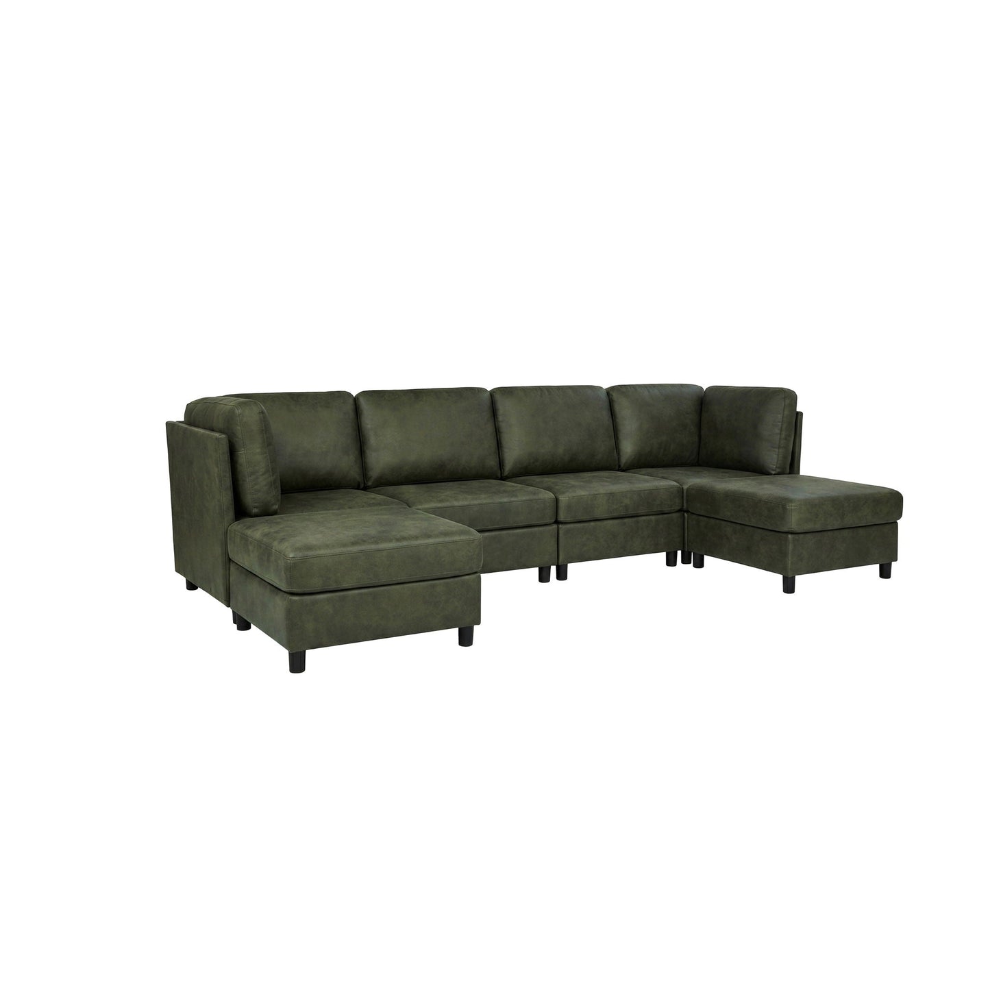Upholstered Modular Sectional With Custom Configuration And Removable Cushions Home Essentials