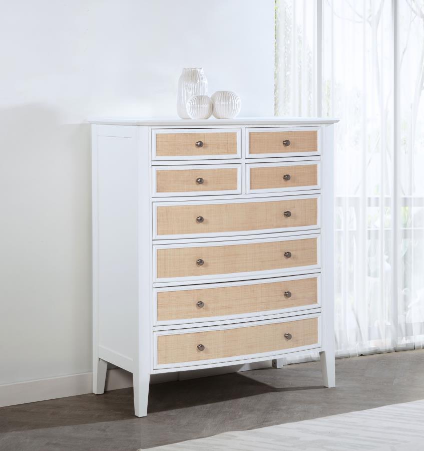 Bexhill - 8-Drawer Chest Of Drawers - White Coaster Fine Furniture