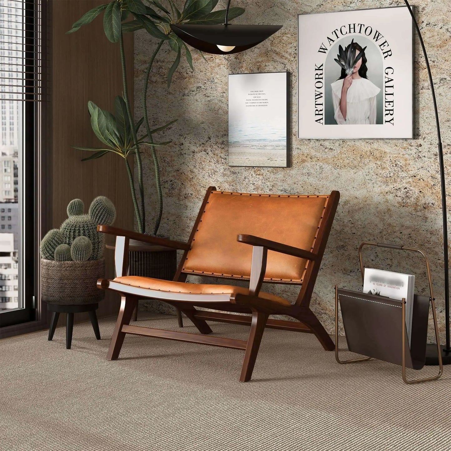 Daniel - Arm Chair - Brown / Tan Ashcroft Furniture