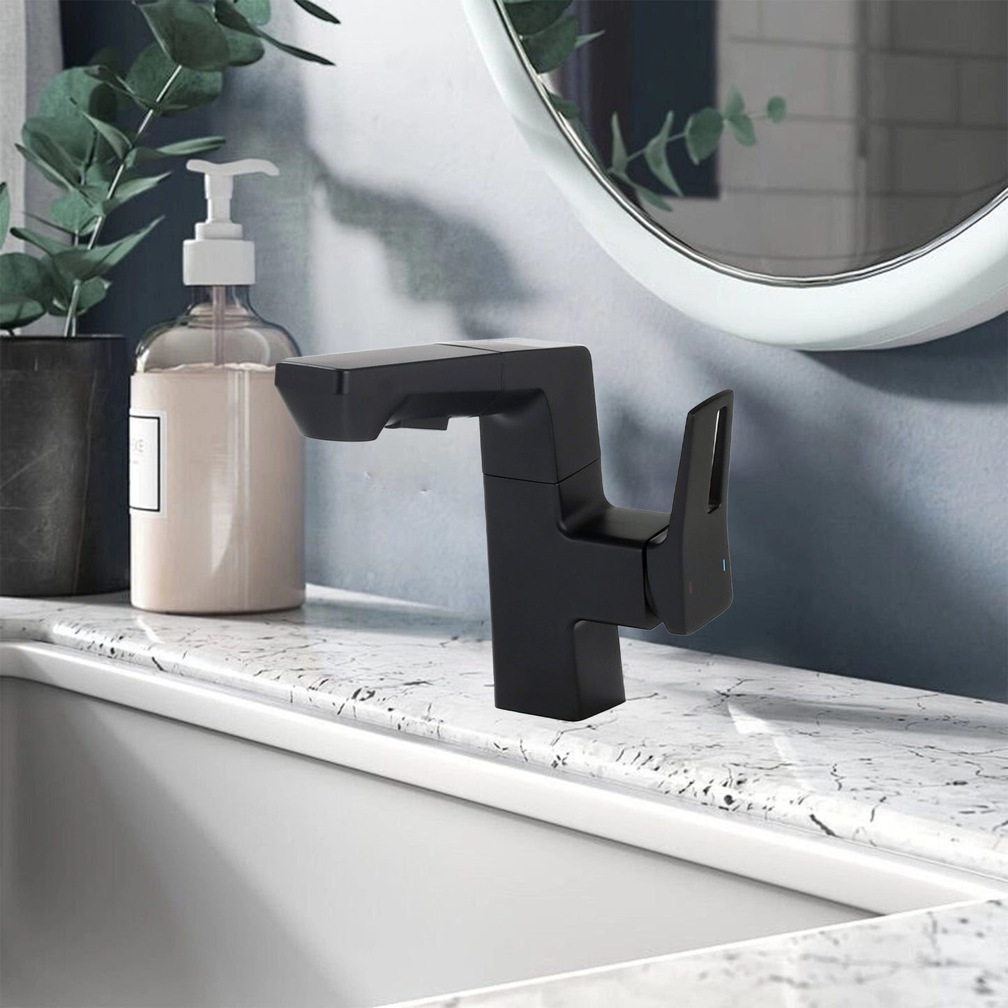 Modern Smart LED Bathroom Faucet With Temperature Digital Display And Pull Down Sprayer Daily Nest