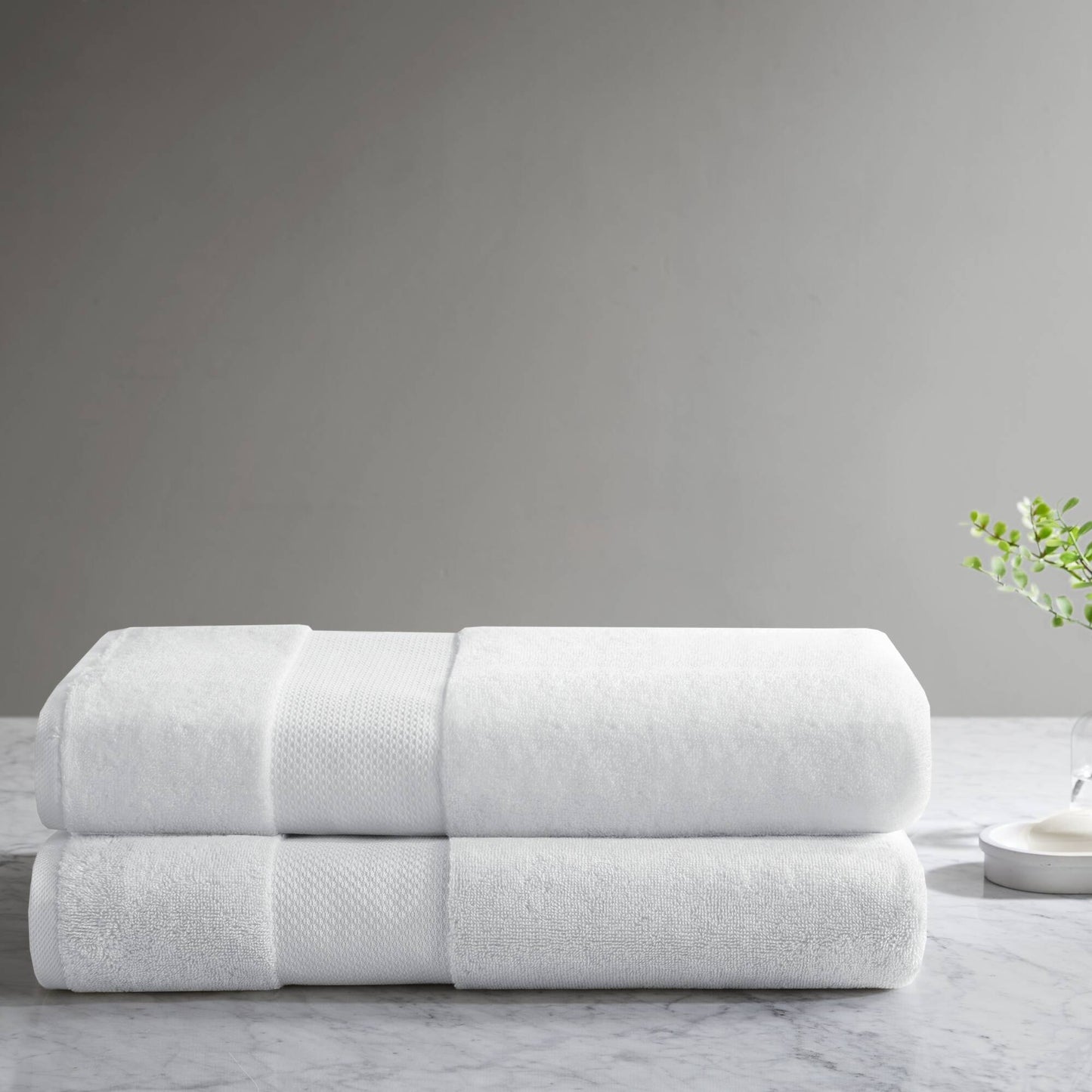 Turkish Bath Sheet 2 Piece Set - White Madison Park Signature