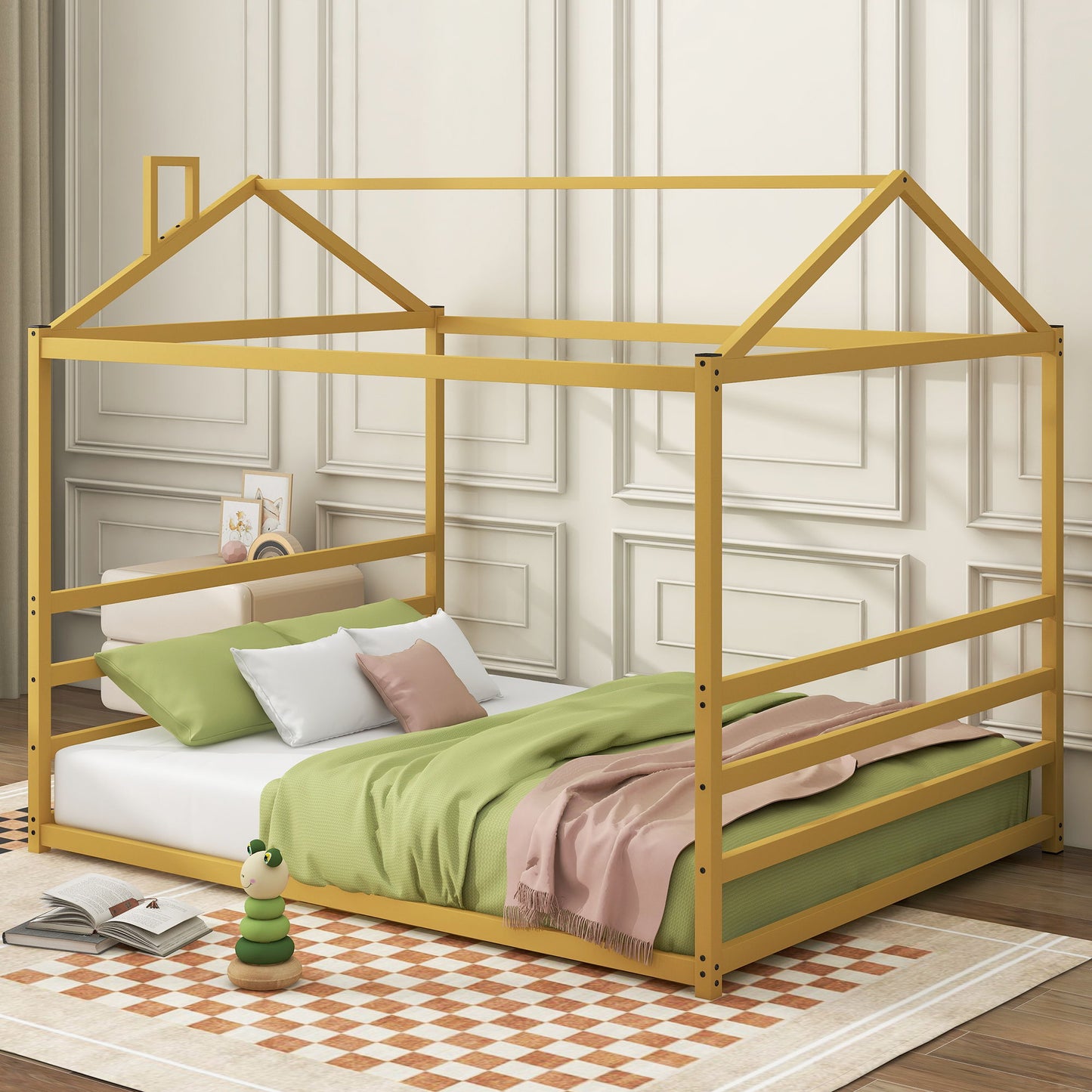 Metal House Shape Platform Bed Dreamland