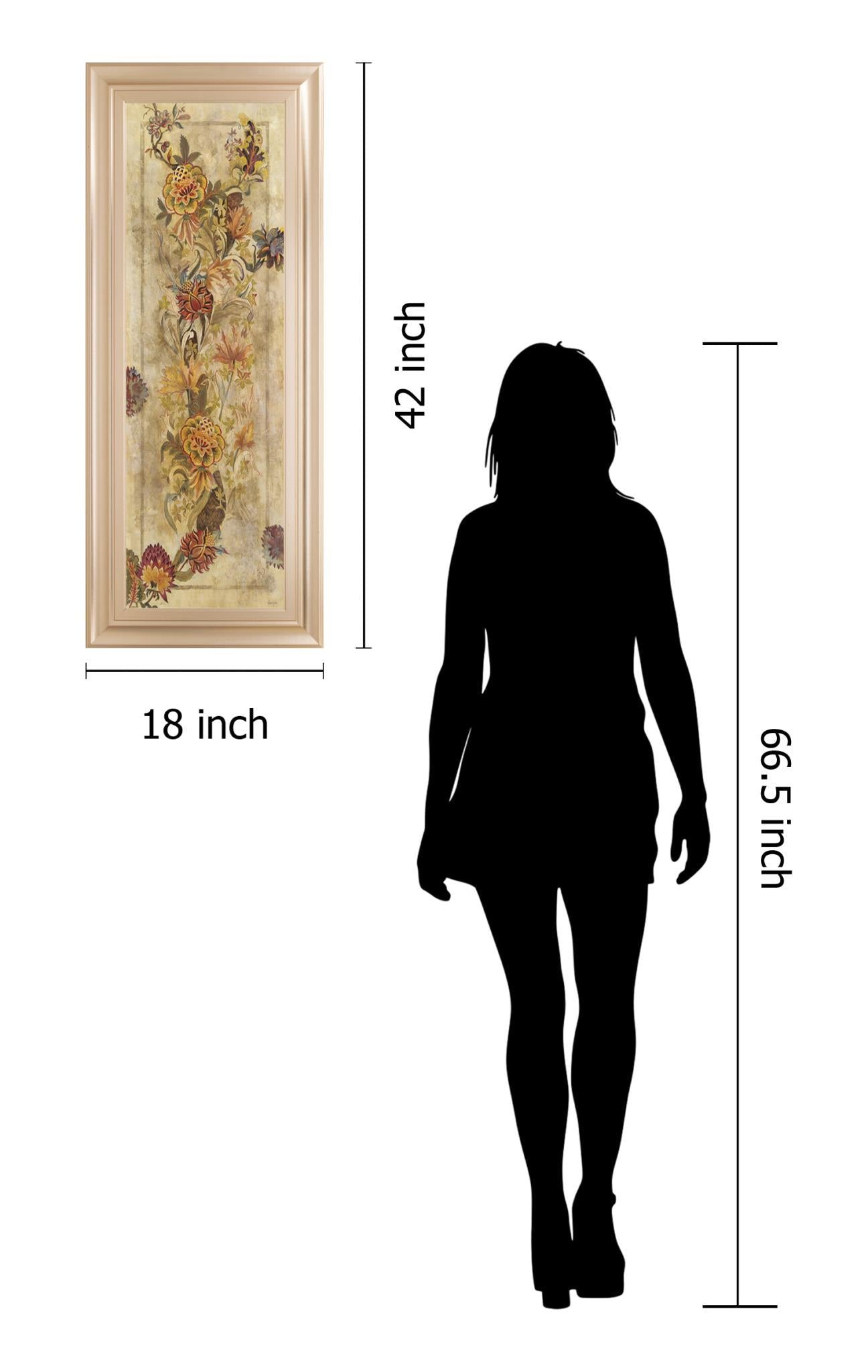 18x42 Fleur Delicate Il By Georgie - Beige Classy Living