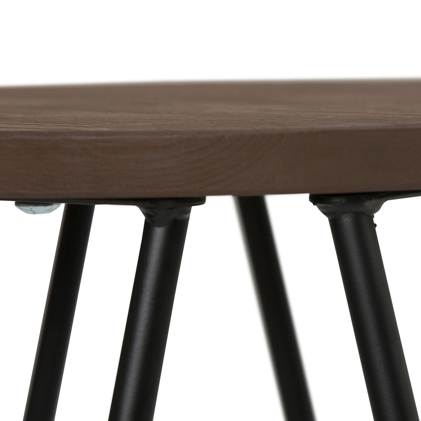Simeon - Multifunctional Metal Stool With Wood Seat Simpli-Home