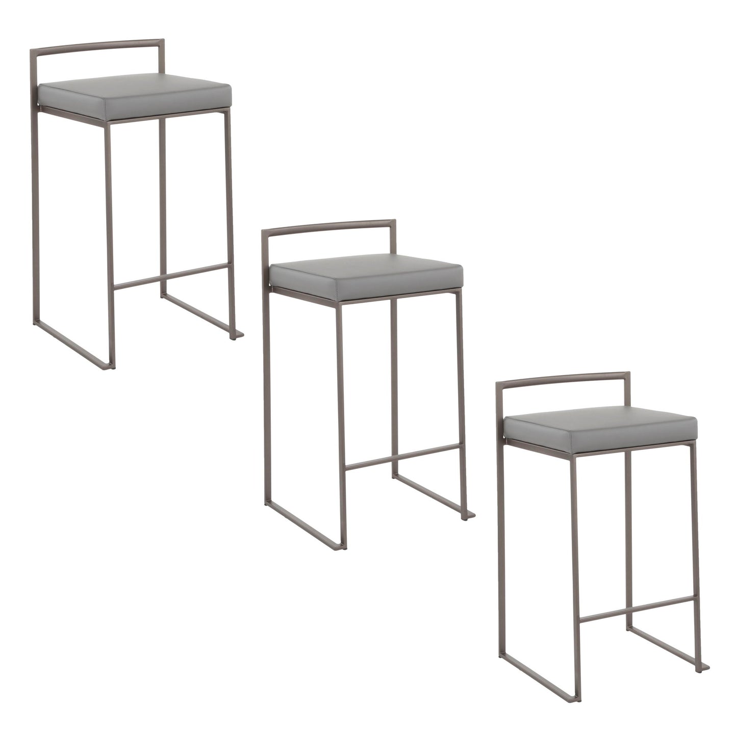 Fuji - Industrial Stackable Counter Stool Elegant Design Lumi Source