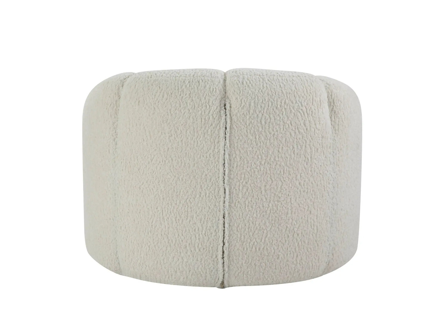 Osmash - Teddy Sherpa Chair With Swivel - White Acme