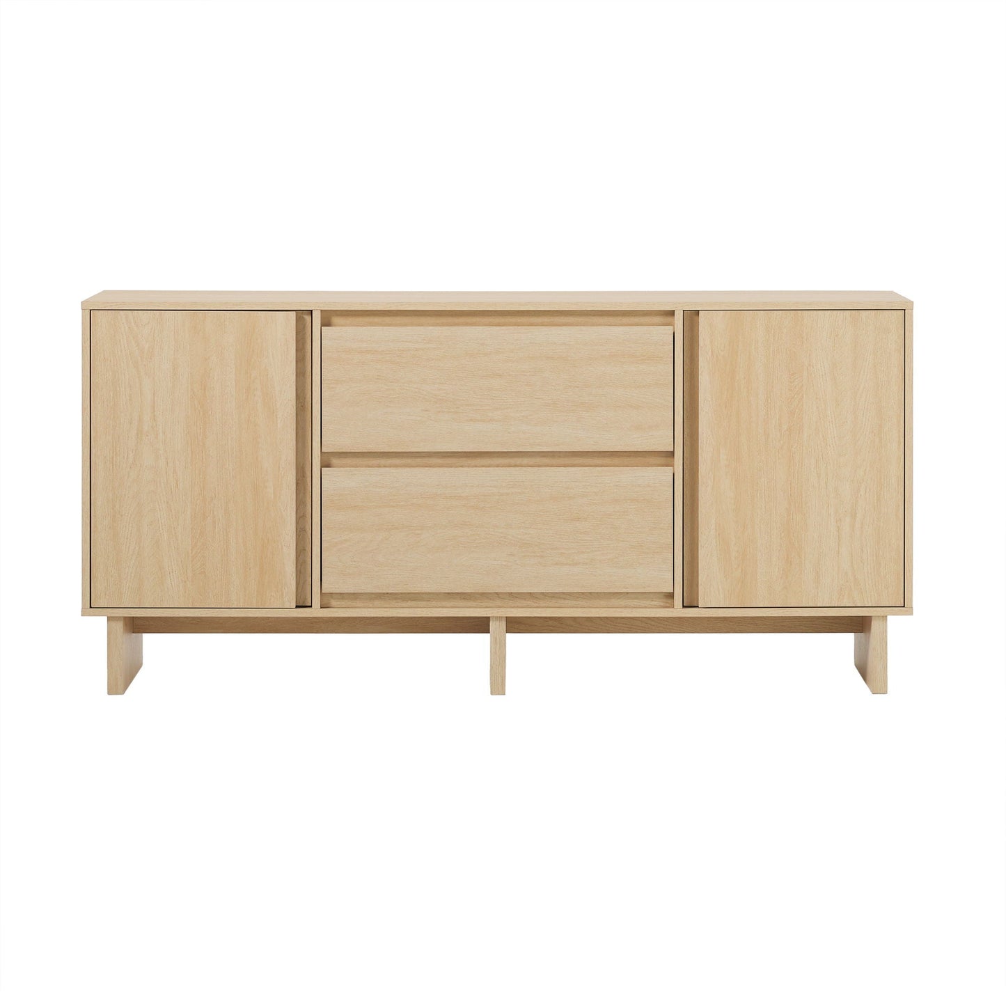 Scandi - Sideboard With Beveled Drawers Walker Edison