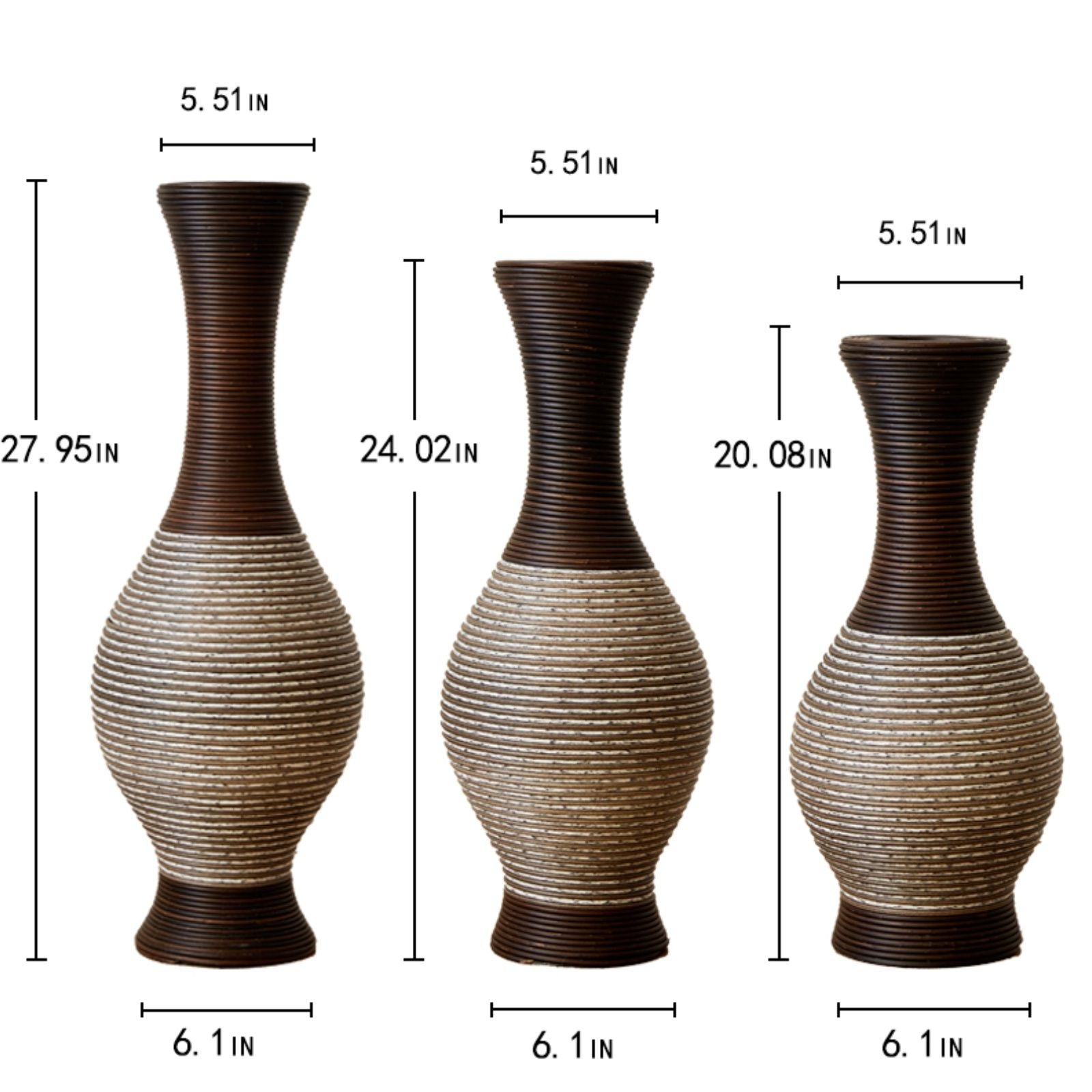 Tall Designer Floor Vase With Elegant 2 Tone Daily Nest