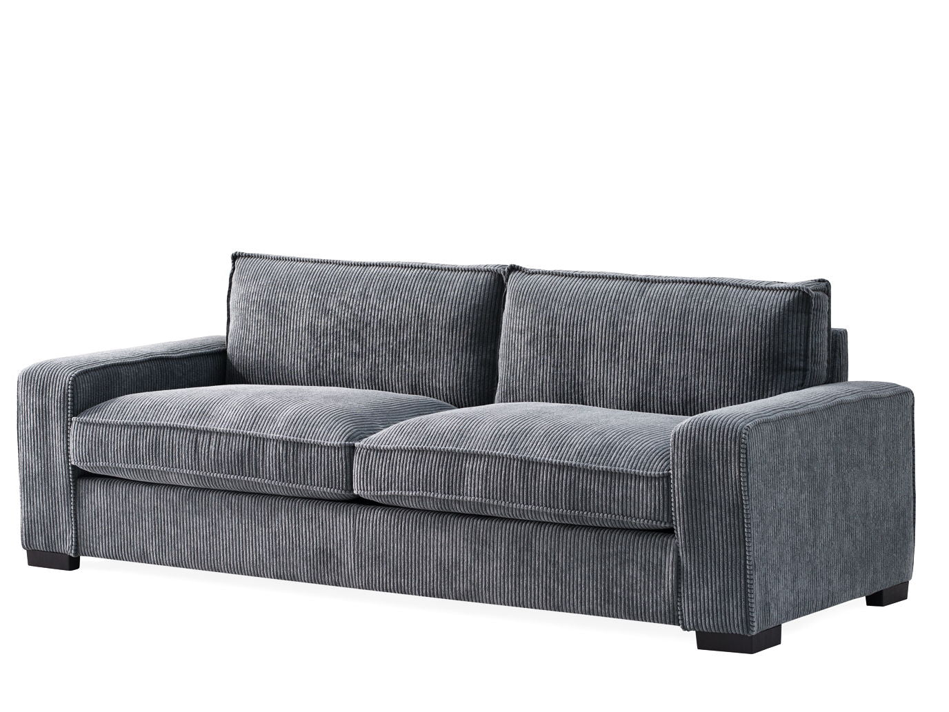 Luxe - Corduroy Sofa With Sleek Design, Spacious And Comfortable 3 Seater Couch US Pride