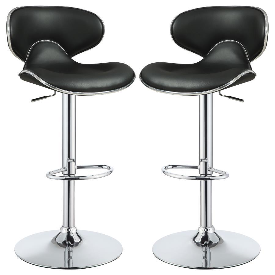 Edenton - Upholstered Adjustable Bar Stool (Set of 2) CoasterEveryday