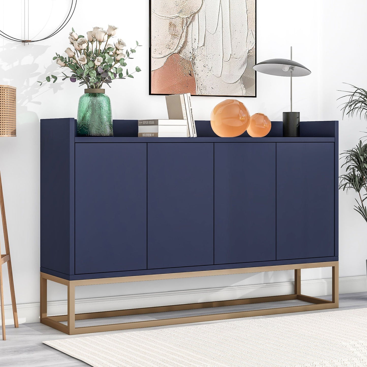 Modern Sideboard Elegant Buffet Cabinet With Large Storage Space For Dining Room, Entryway Hearth and Haven