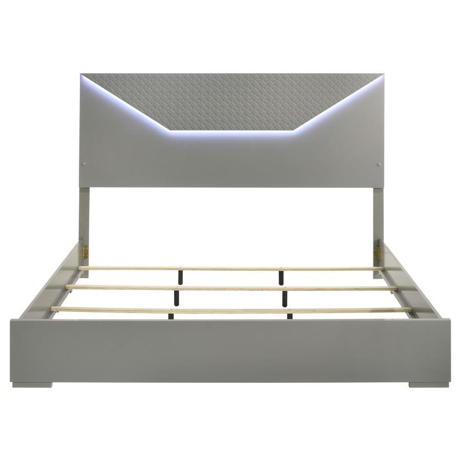 Ives - Panel Bed LED Headboard Coaster Fine Furniture