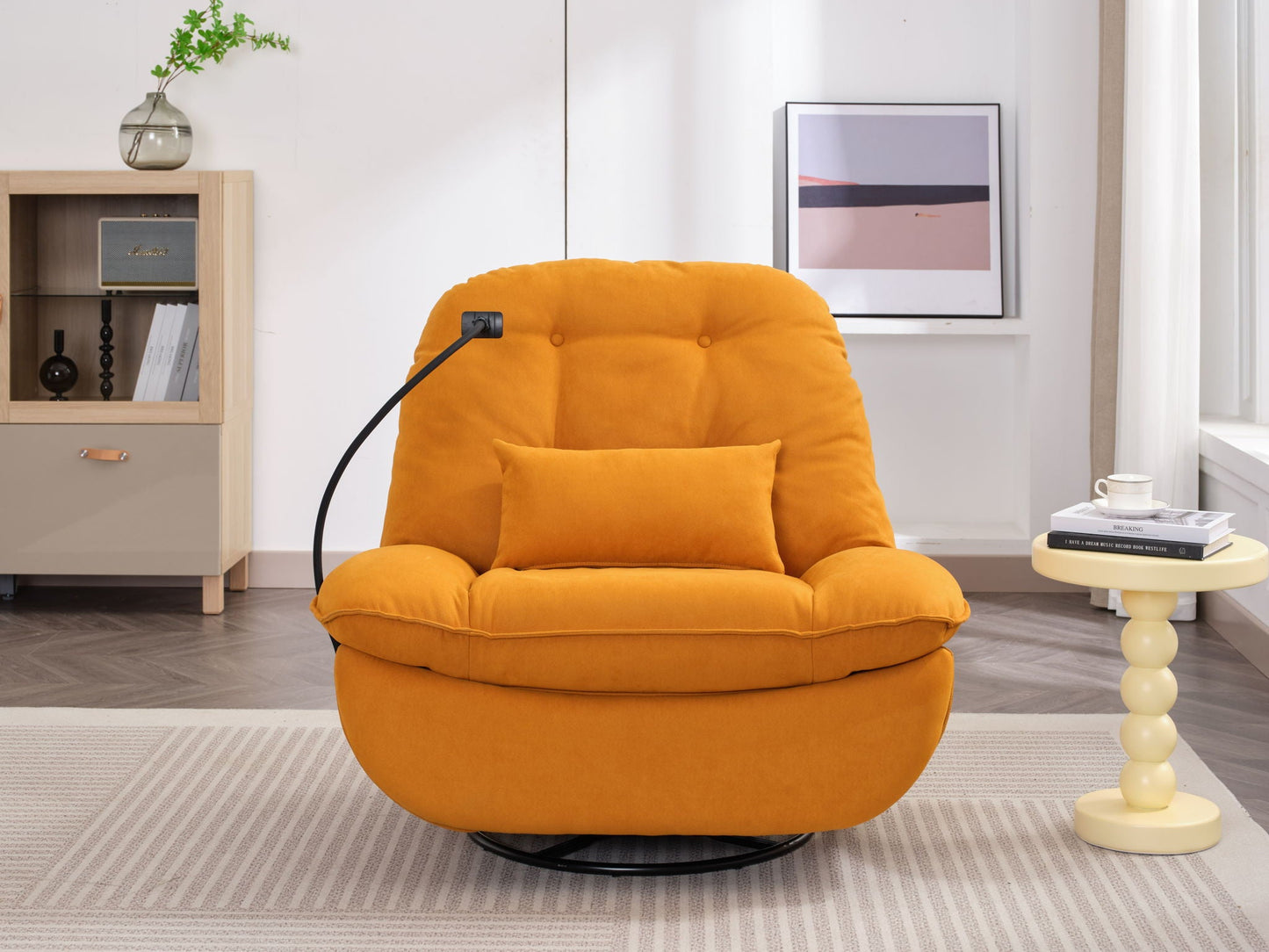 Power Recliner Swivel Glider USB Charger With Bluetooth Music Player, Sleep, Working, Game And Leisure Home Essentials
