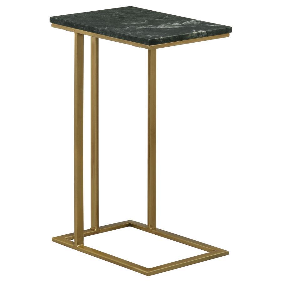Vicente - Marble Top C-Shaped Sofa Side Table CoasterEssence