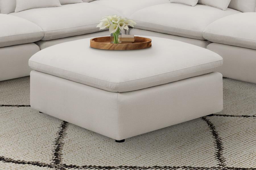 Hobson - Square Upholstered Ottoman CoasterElevations