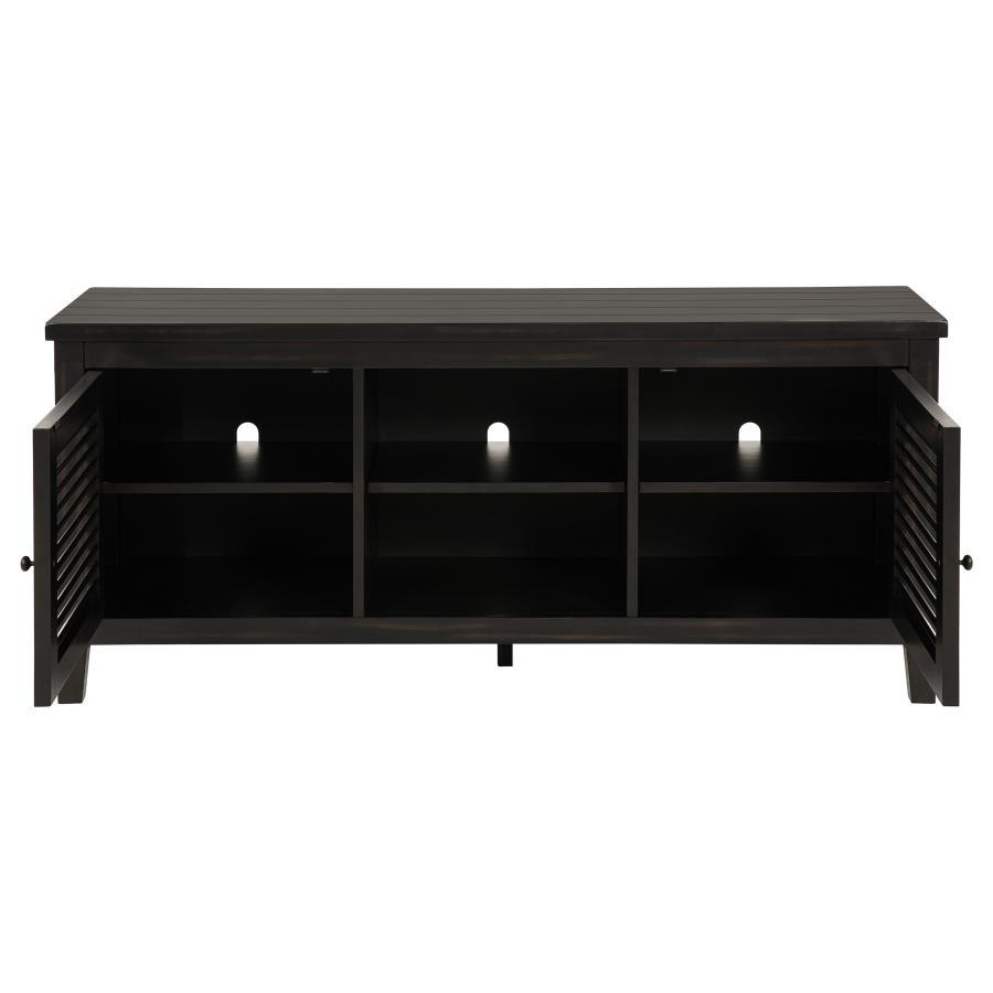 Concord - 2-Door TV Stand Console - Distressed Java Coaster Fine Furniture