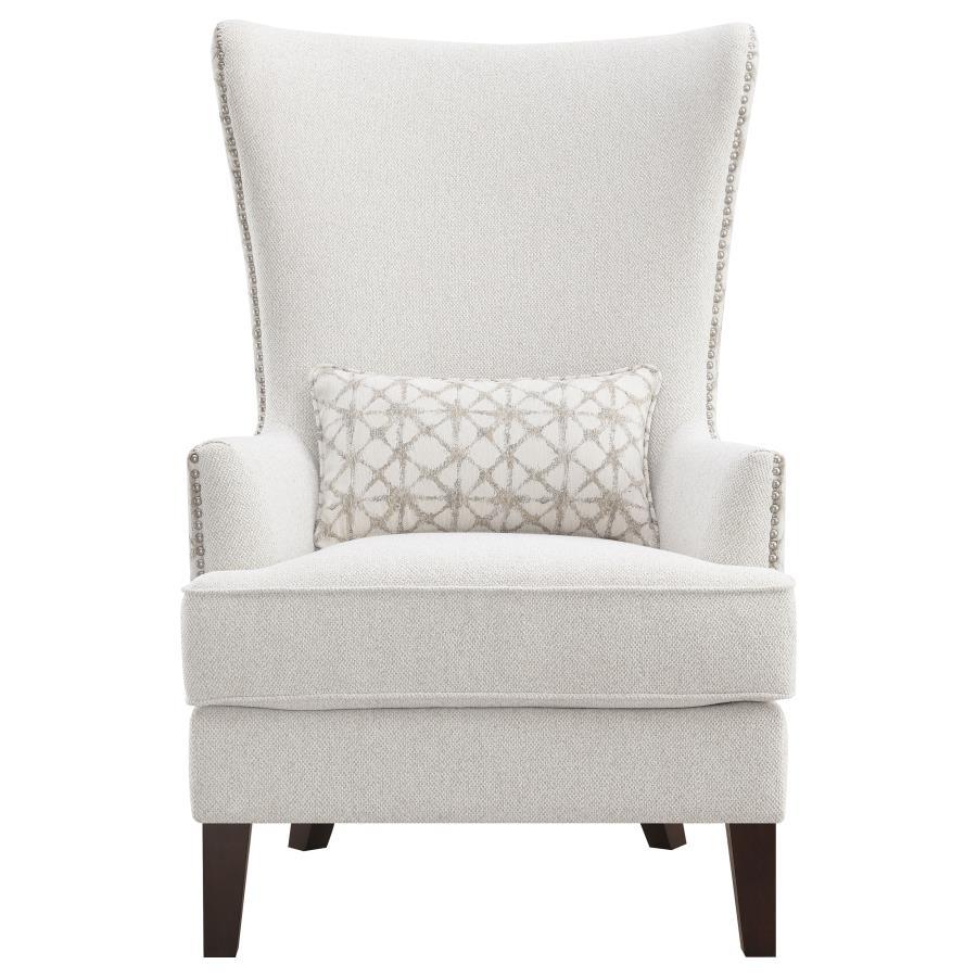Pippin - Upholstered High Wingback Accent Chair - Latte Coaster Fine Furniture
