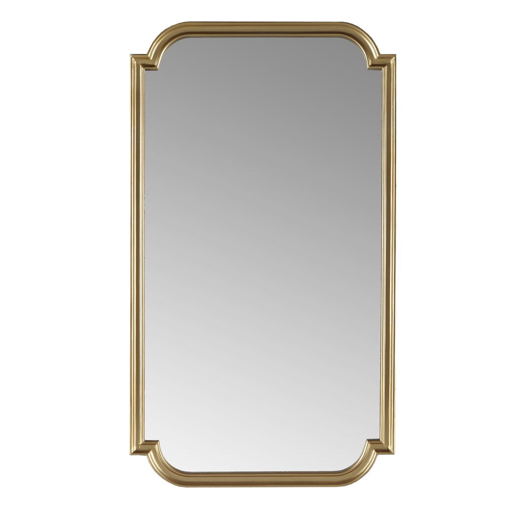 Adelaide - Gold Scalloped Wood Wall Mirror - Gold Madison Park