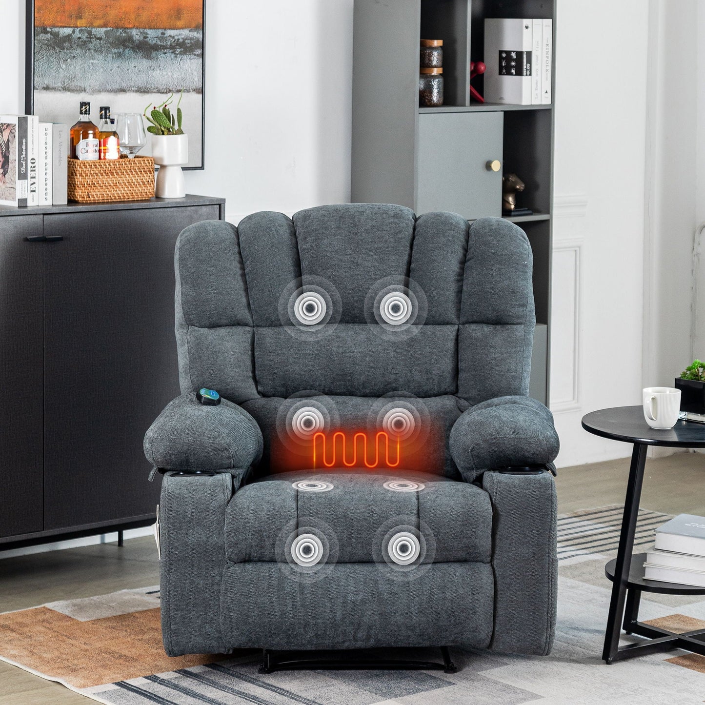 Massage Recliner Chair Sofa With Heating Vibration Home Essentials