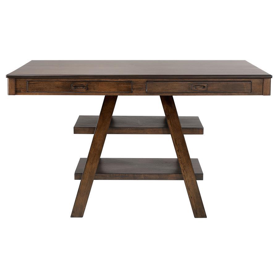 Dewey - Rectangular Counter Height Dining Table - Walnut CoasterEssence