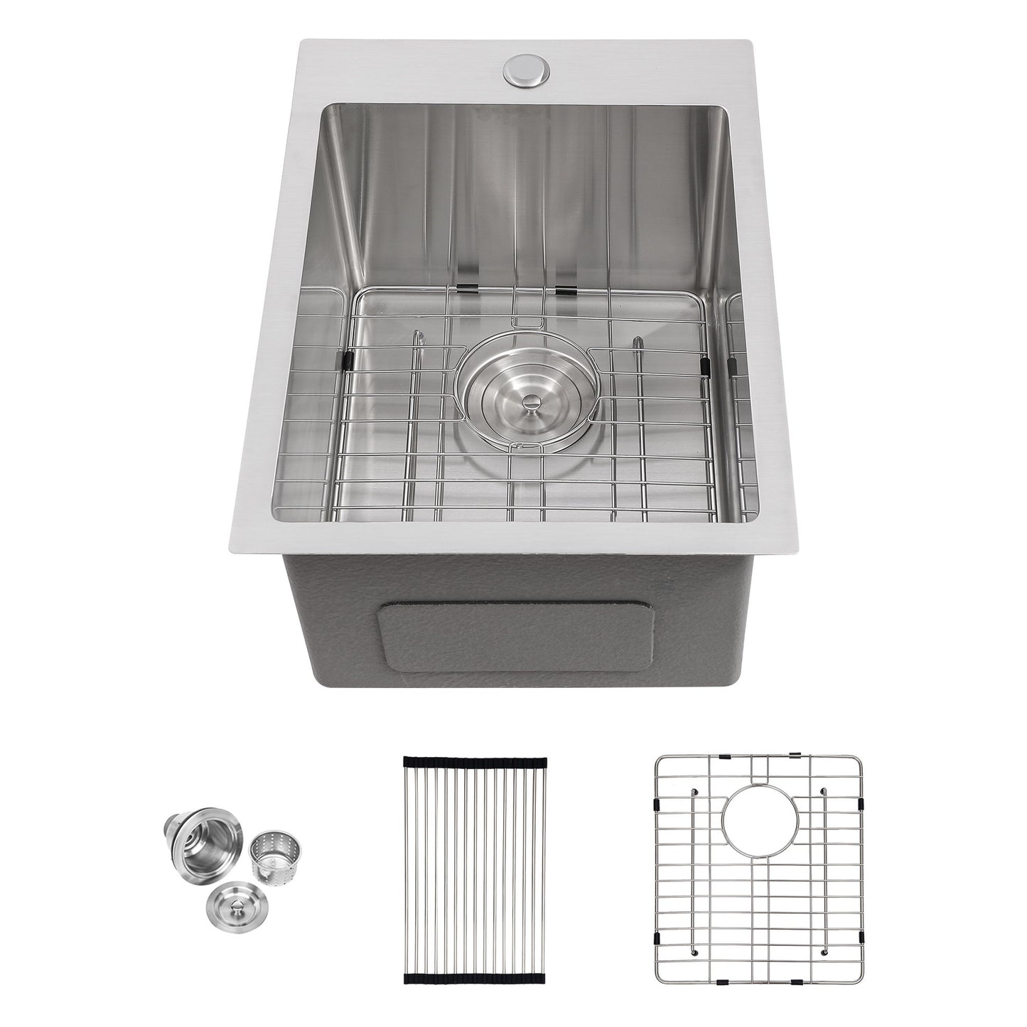 Stainless Steel Drop In Kitchen Sink, Topmount Daily Nest