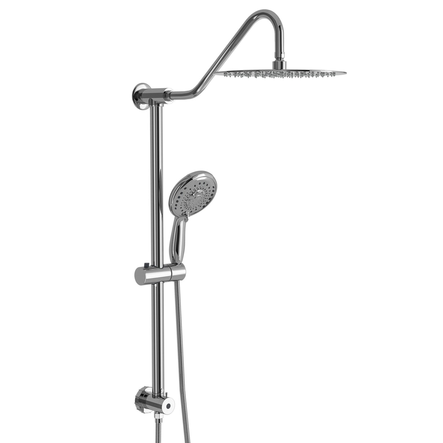 Shower System With 5 Function Rain Hand Shower And Slide Bar Combo Daily Nest
