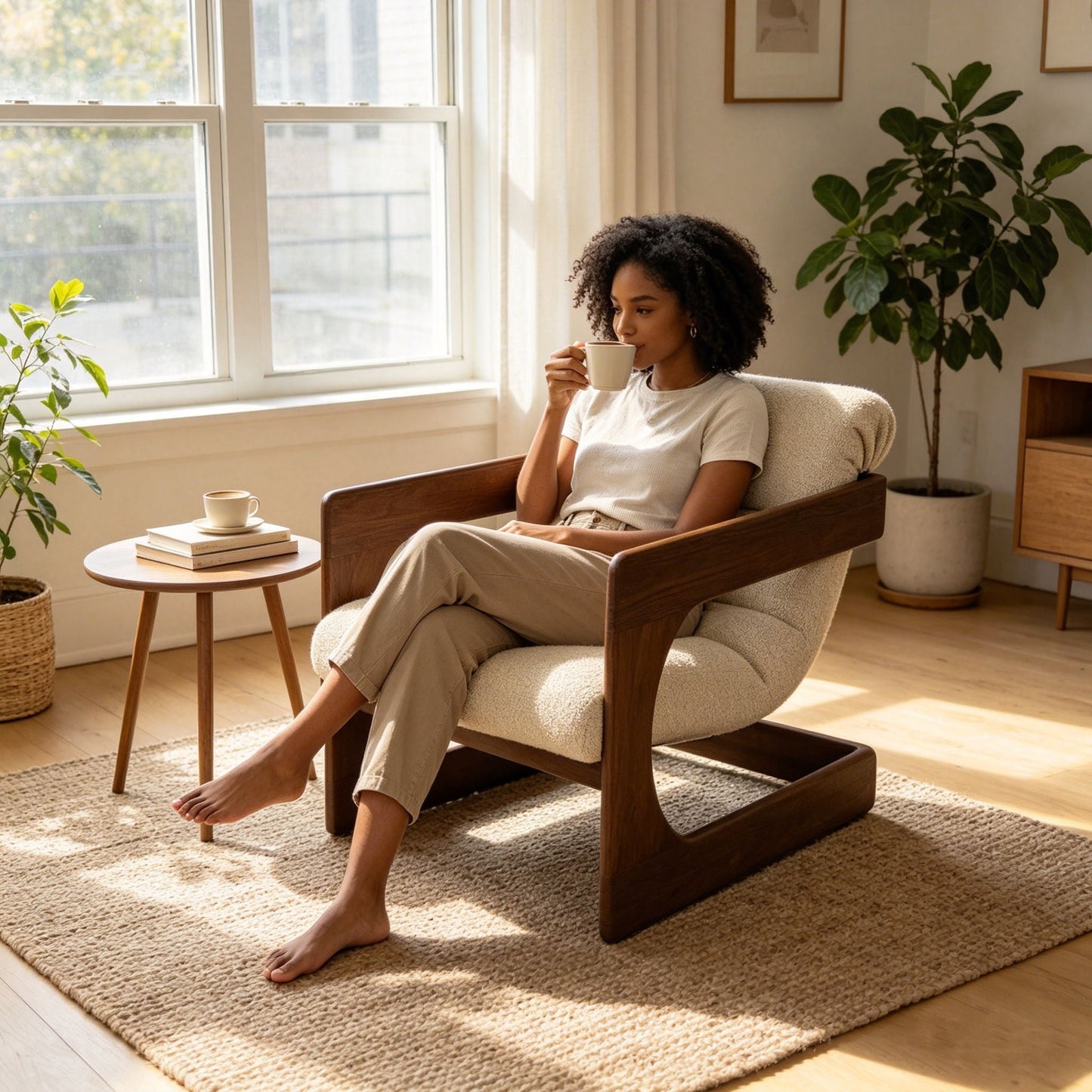 Ellis - Accent Chair - Beige Home Essentials