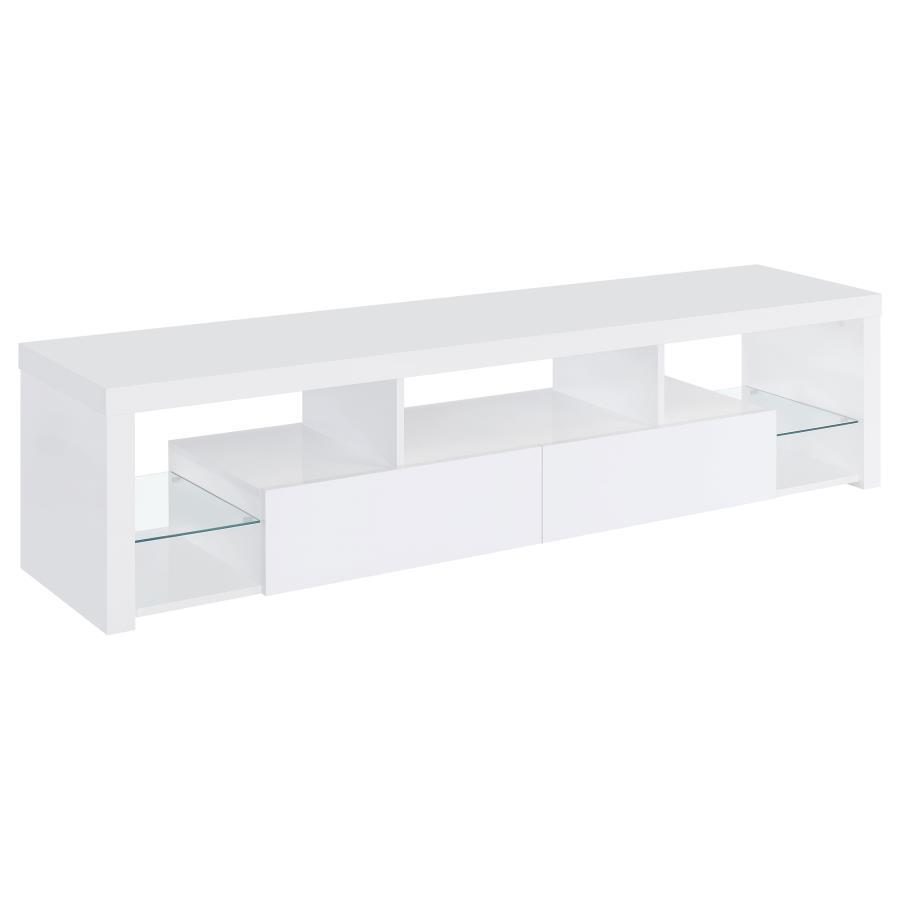 Jude - 3 Piece TV Entertainment Center - White High Gloss Coaster Fine Furniture