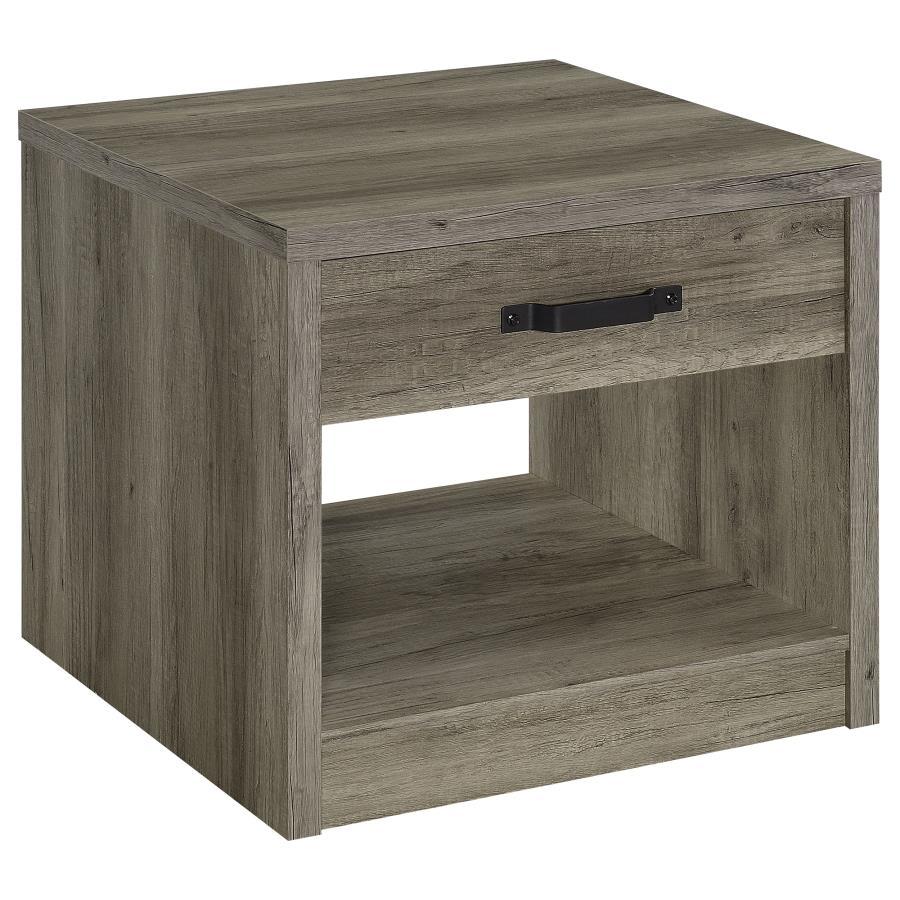 Felix - 1-Drawer Engineered Wood Side End Table - Gray Driftwood Coaster Fine Furniture